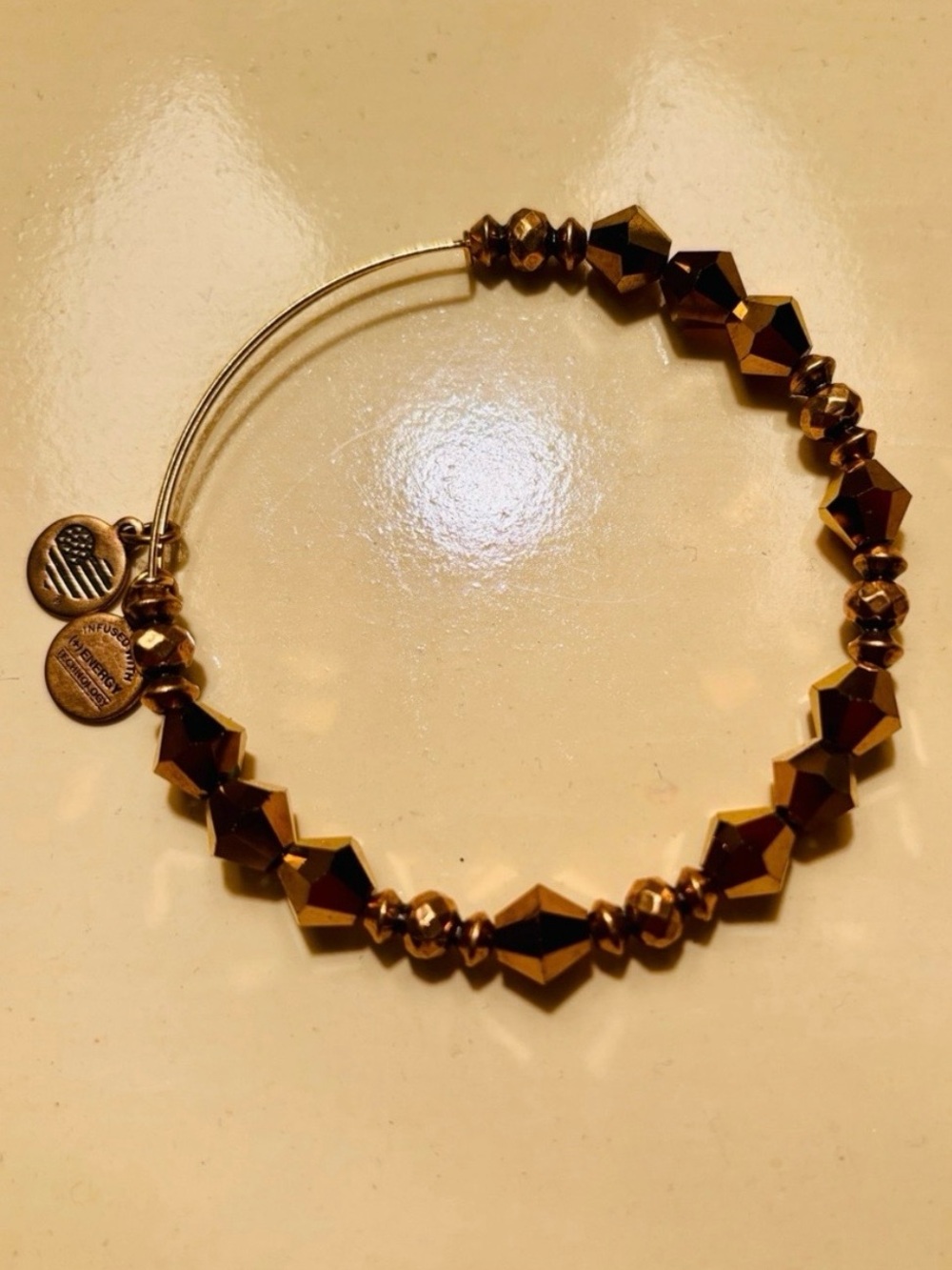Gently used, ALEX AND ANI Bright gold bracelet ✨